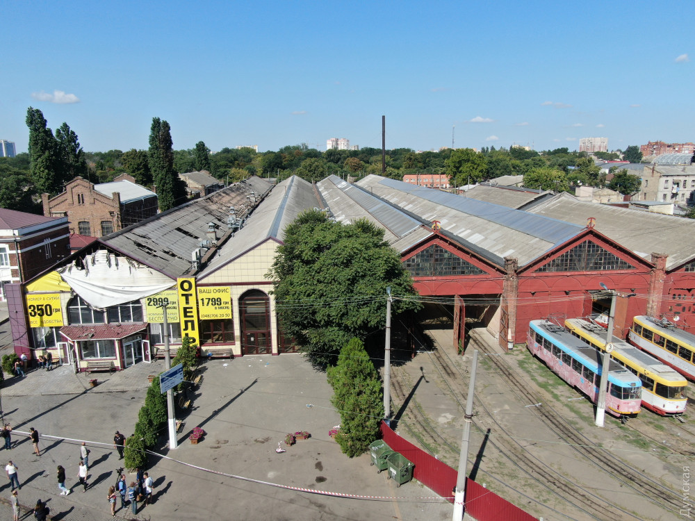 Последствия пожара в отеле Токио Стар в Одессе