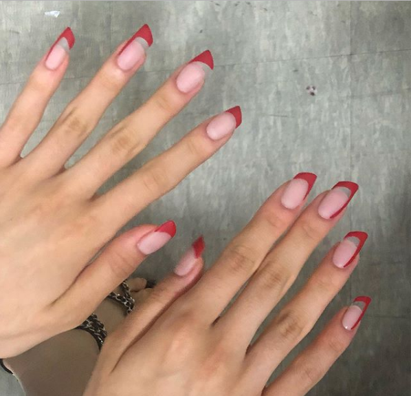 Ногти-помада в Instagram