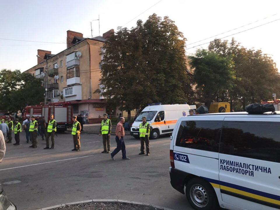 Взрыв в жилом доме в Дрогобыче
