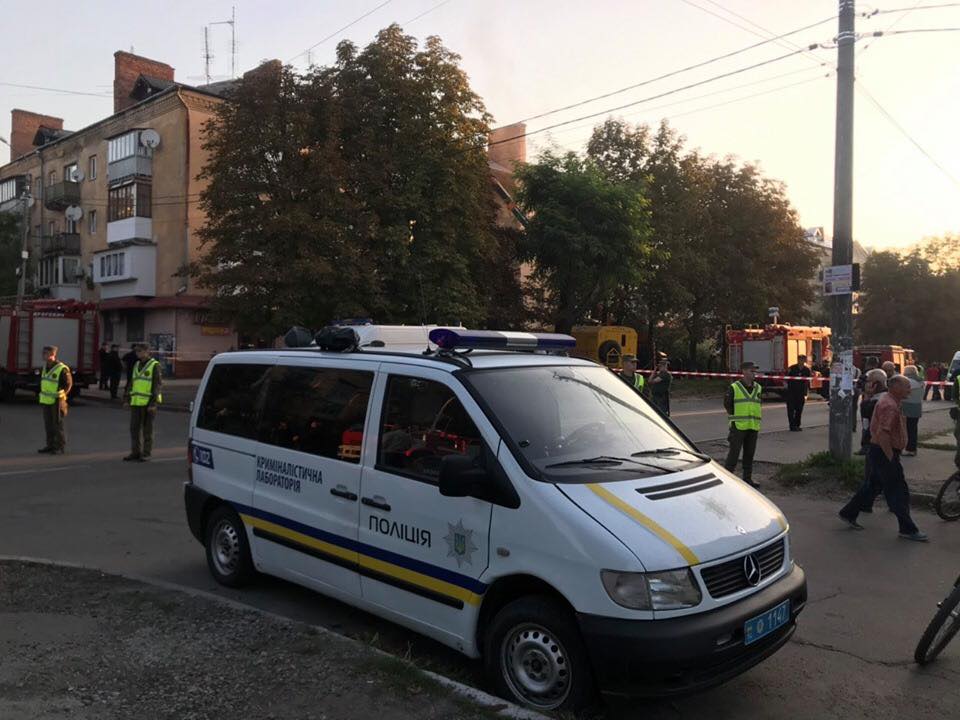 Взрыв в жилом доме в Дрогобыче