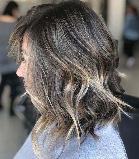 Модный удлиненный боб 