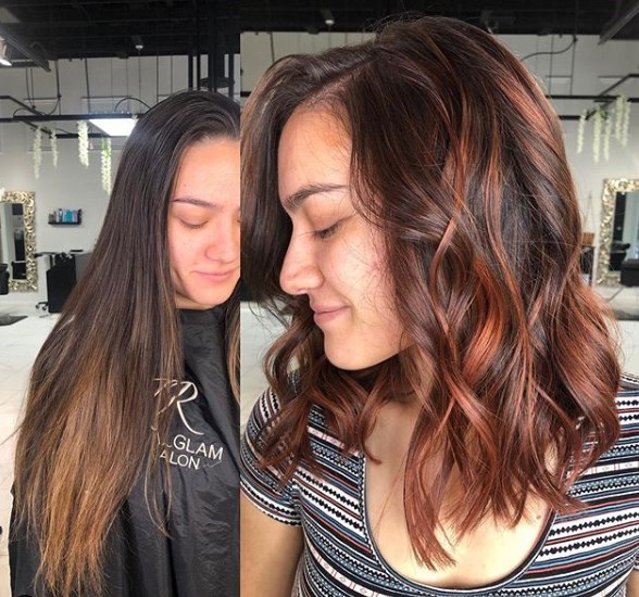 Модный удлиненный боб 