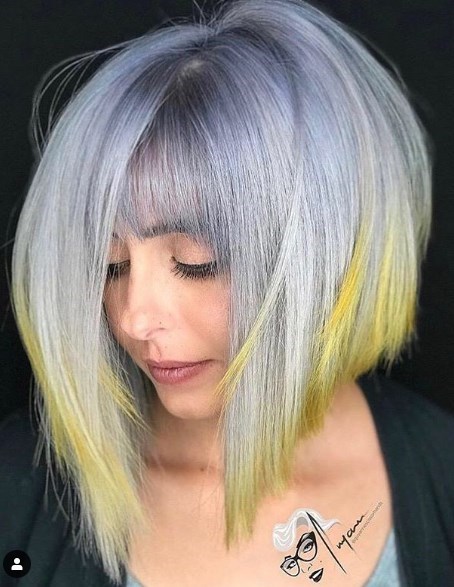 Модный удлиненный боб 