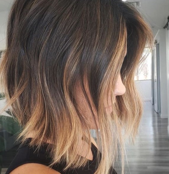 Модный удлиненный боб 