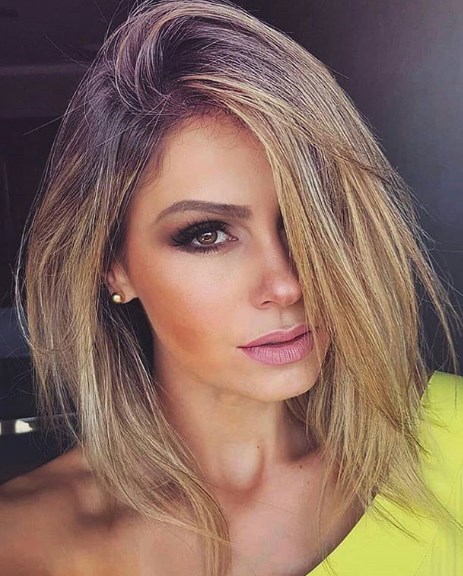 Модный удлиненный боб 