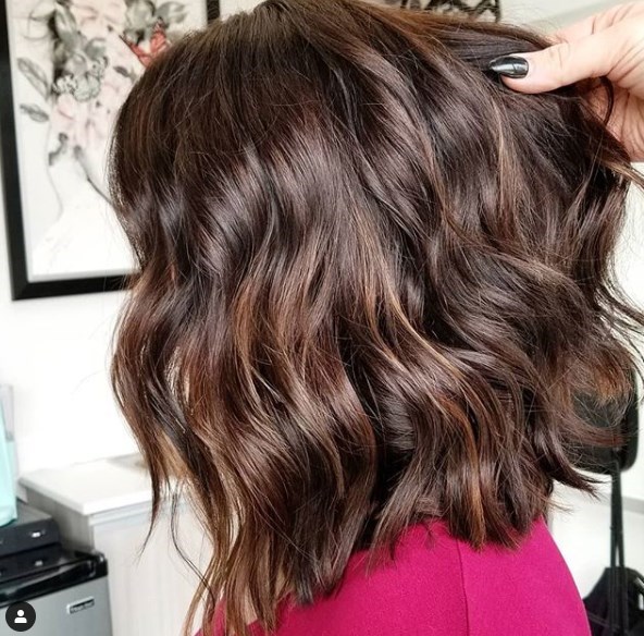 Модный удлиненный боб 