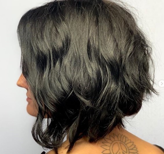 Модный удлиненный боб 