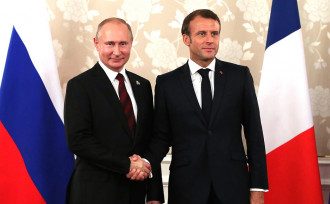 Путін, Макрон Путін, Макрон