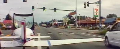 У самолета во время полета заглох двигатель/ Скриншот видео