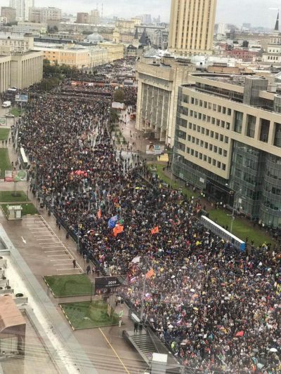 Митинг в Москве 10 августа