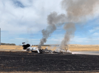 В США пассажирский самолет загорелся при взлете