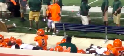Инцидент произошел на стадионе в городе Мобил в штате Алабама / скриншот