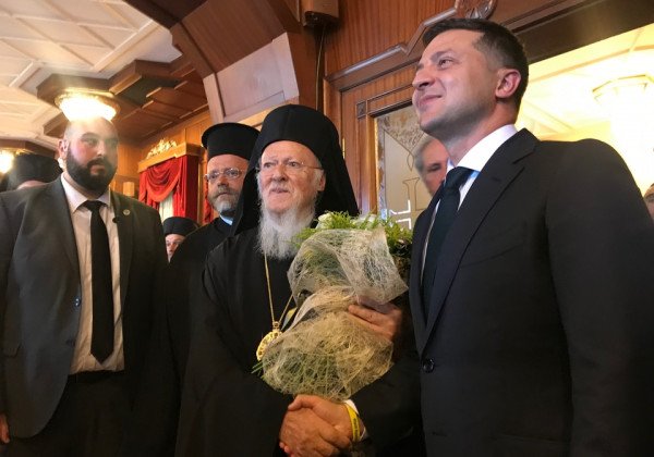 Зеленский в Стамбуле встретился с Варфоломеем