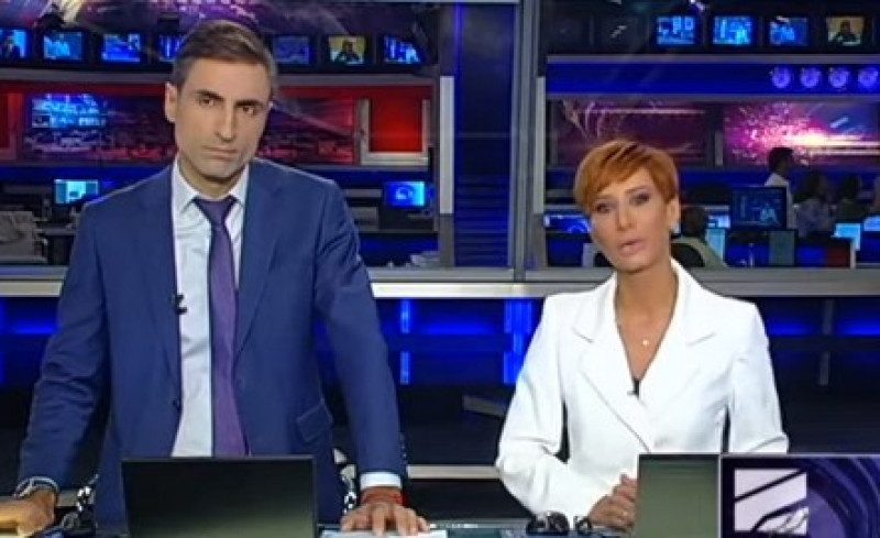 ведущие Диана Джоджуа и Михаил Сесиашвили 