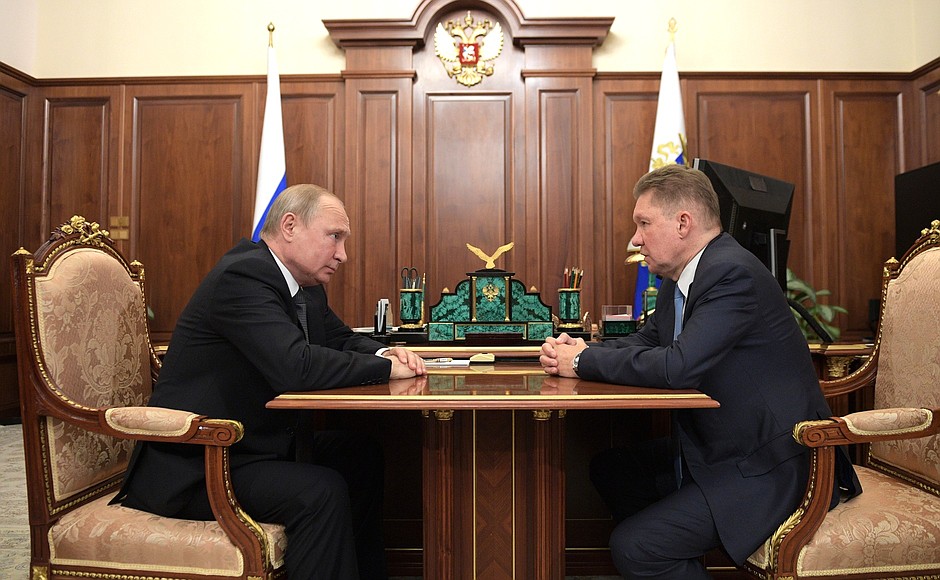 Владимир Путин, Алексей Миллер Владимир Путин, Алексей Миллер