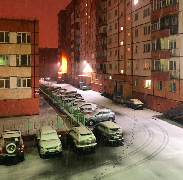 Снег в России