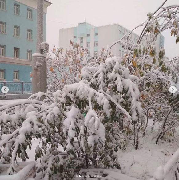 Снег в России