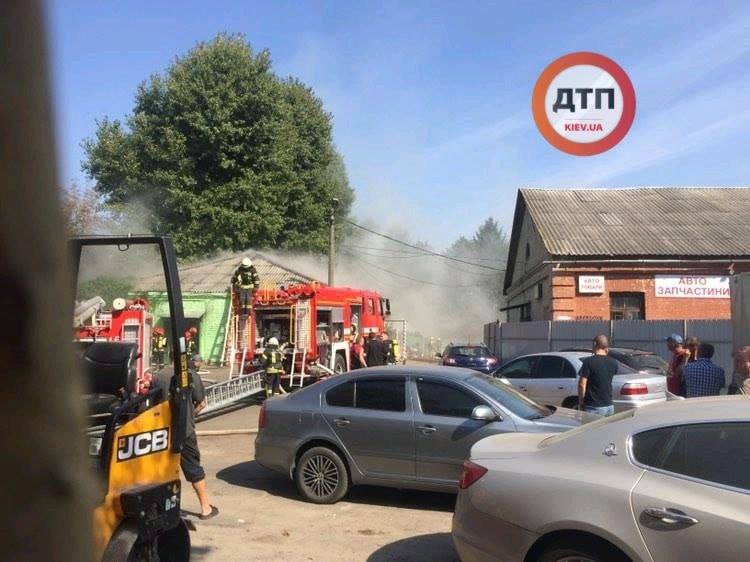 В Киеве сегодня был масштабный пожар