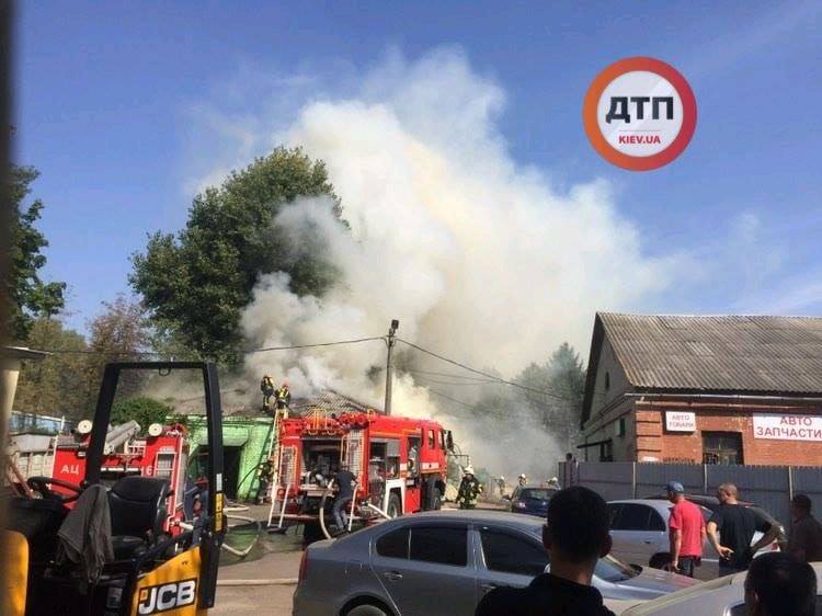 В Киеве сегодня был масштабный пожар