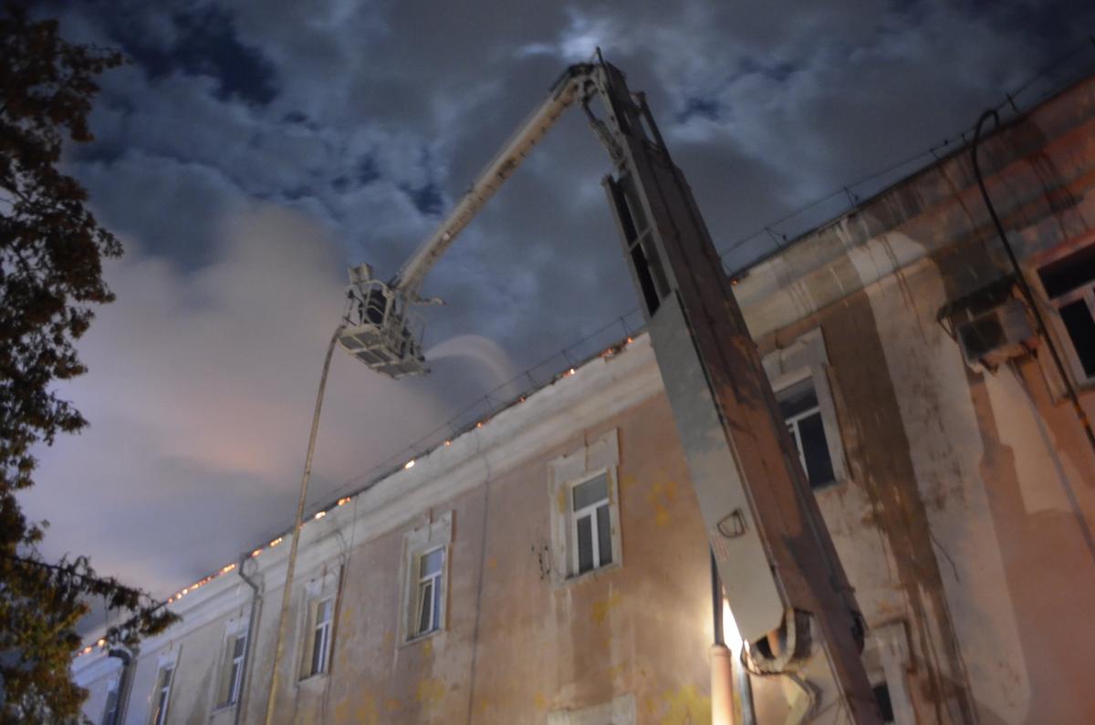 Пожар в Луцком гарнизонном военном госпитале
