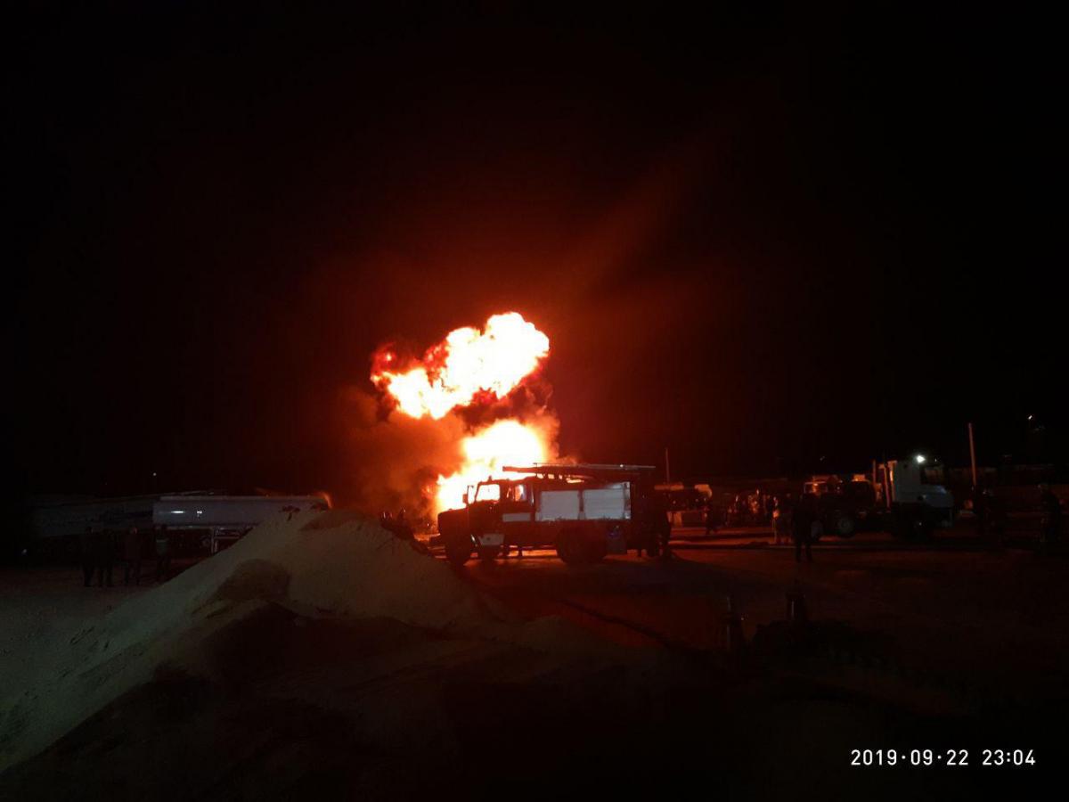 Горели автоцистерны