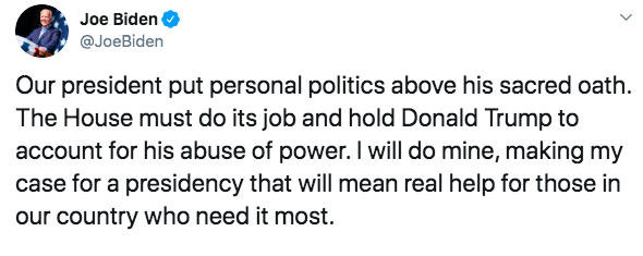 "Спутал свою шерсть с государственной": Байден отреагировал на скандал вокруг Трампа