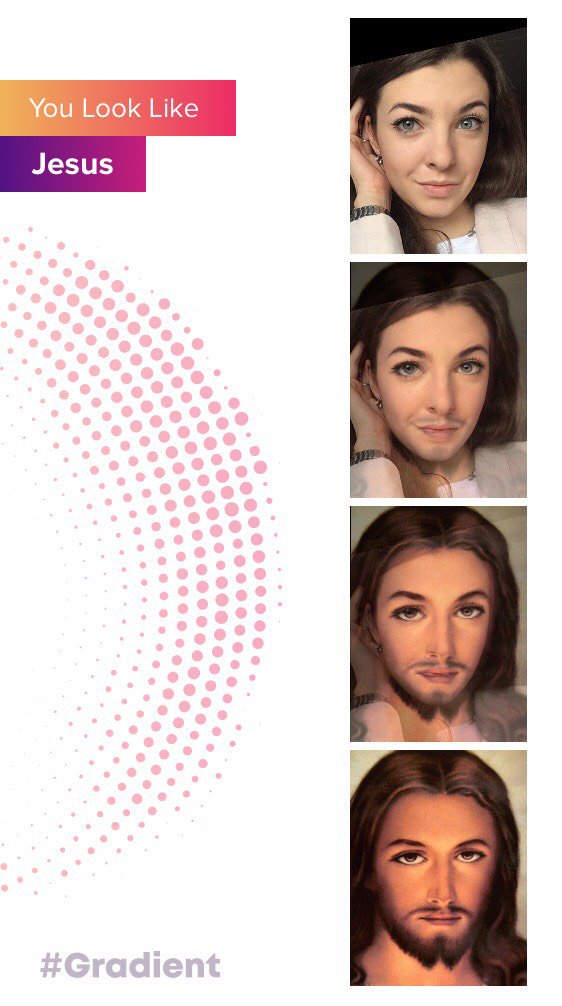 Приложение Gradient показывает, на кого из знаменитых людей вы похожи