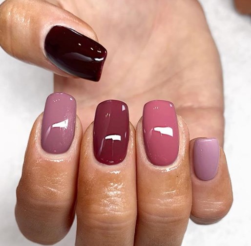 Маникюр градиент осень 2019