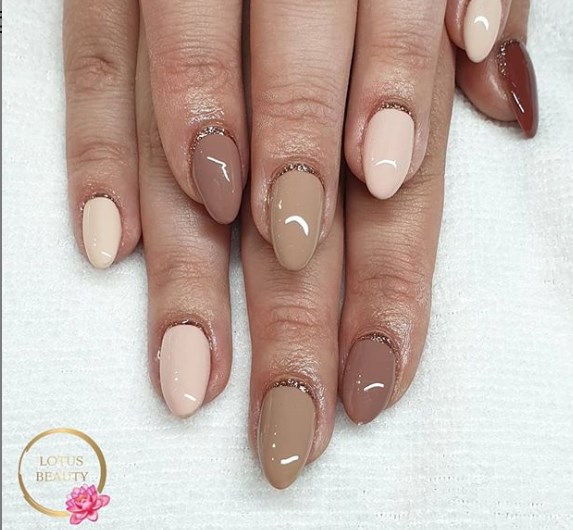 Маникюр градиент осень 2019