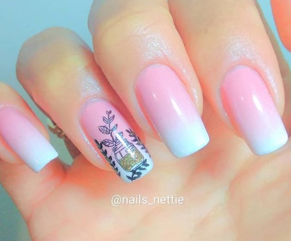 Маникюр градиент осень 2019