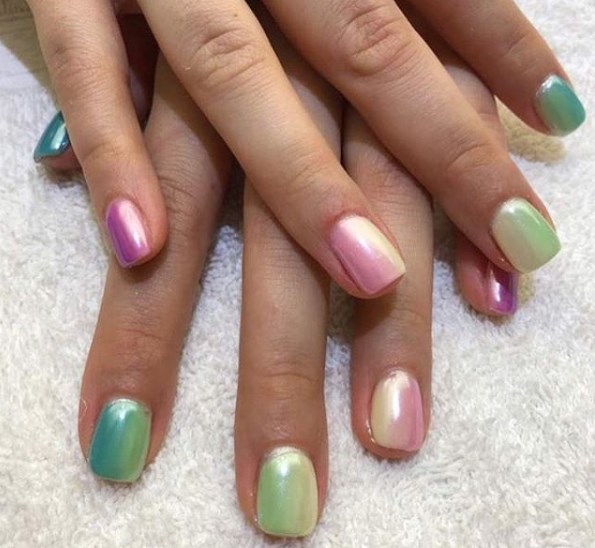 Маникюр градиент осень 2019