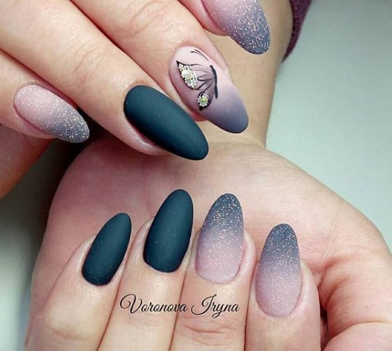 Маникюр градиент осень 2019