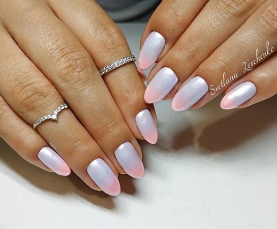 Маникюр градиент осень 2019