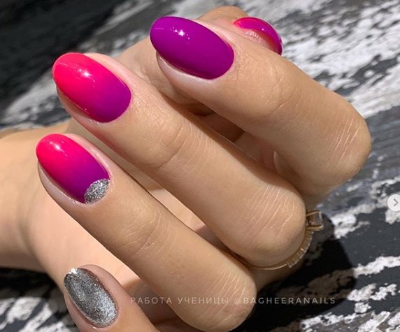 Маникюр градиент осень 2019