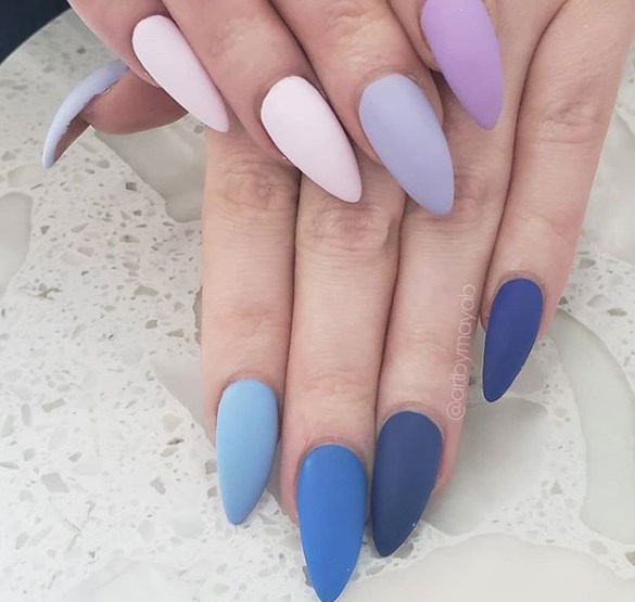 Маникюр градиент осень 2019