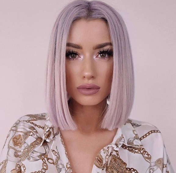 Модный розовый блонд осень 2019