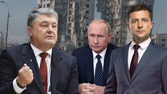 Путин, Зеленский, Порошенко Путин, Зеленский, Порошенко
