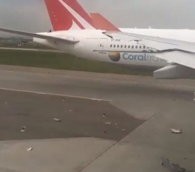 В московском Шереметьево столкнулись два самолета