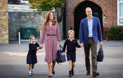 Кейт Миддлтон отвела дочь Шарлотту в школу