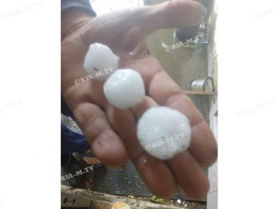 Под Мелитополем выпал град / ria-m.tv