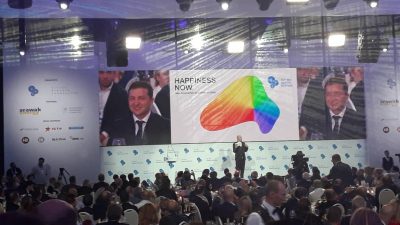 Квартал 95 устроил шоу для гостей форума YES: комичное видео