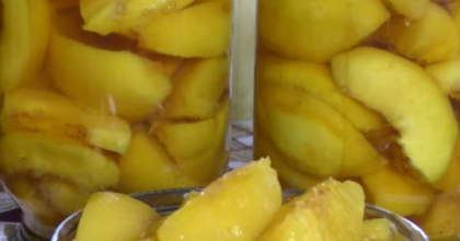 Персики на зиму в сиропе: самый быстрый и вкусный рецепт