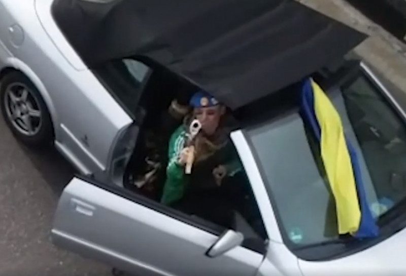 Опубликовано видео стрельбы Белько по полицейскому квадракоптеру