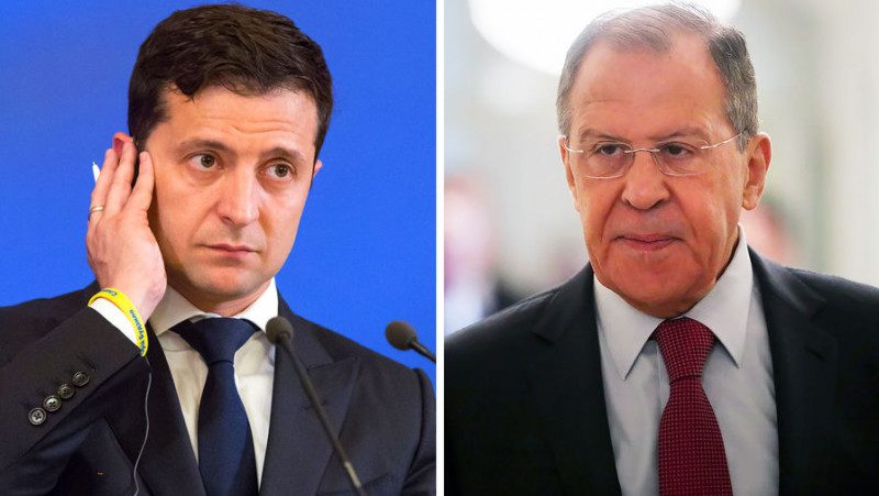 В Офисе президента рассказали, о чем говорили Зеленский с Лавровым