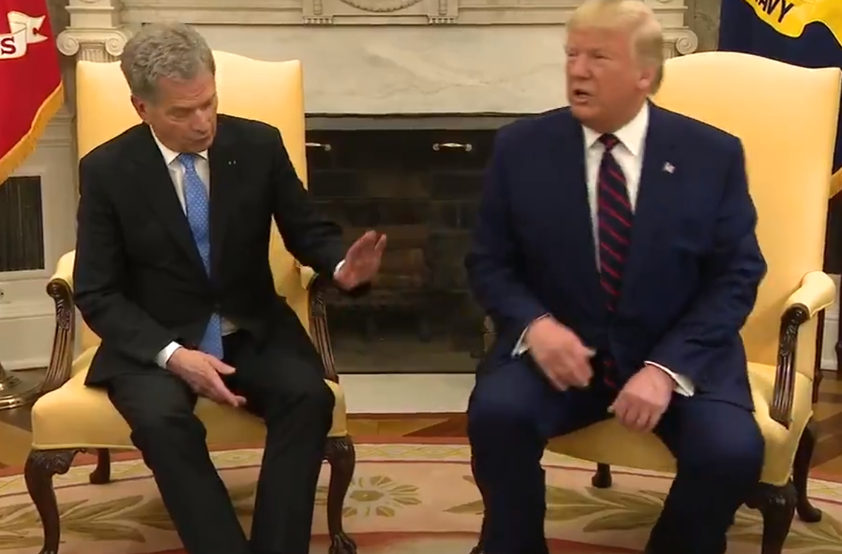 Саули Ниинистьо и Дональд Трамп Саули Ниинистьо и Дональд Трамп