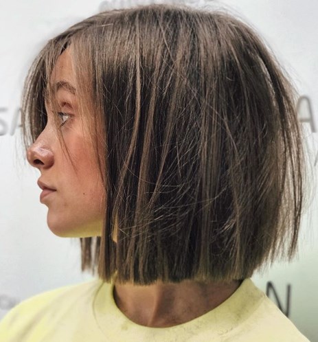 Тупой боб - модная стрижка 2019