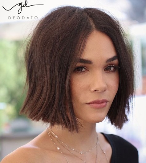 Тупой боб - модная стрижка 2019