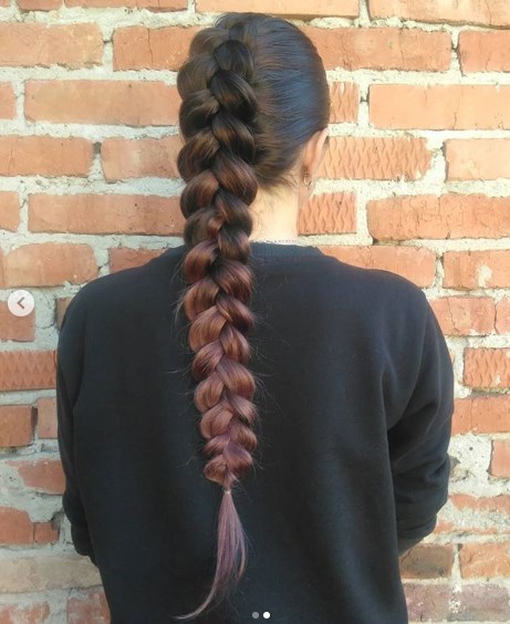 Французская коса наоборот