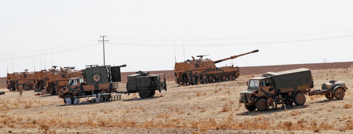 Турецкие войска вторглись в северные районы Сирии