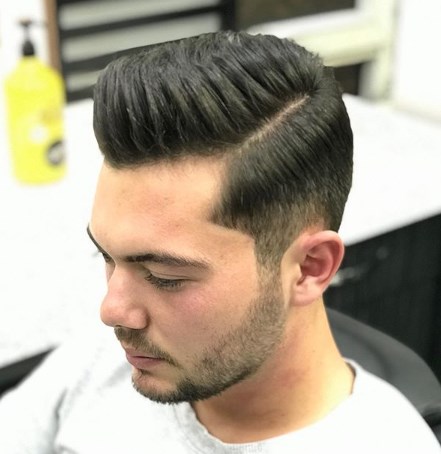 Модная мужская стрижка британка 